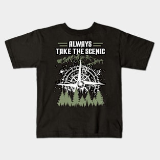 Always Take The Scenic Route Kids T-Shirt